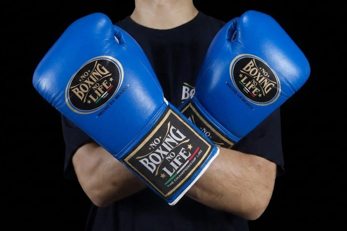 No Boxing No Life Boxing Gloves Blue Classic