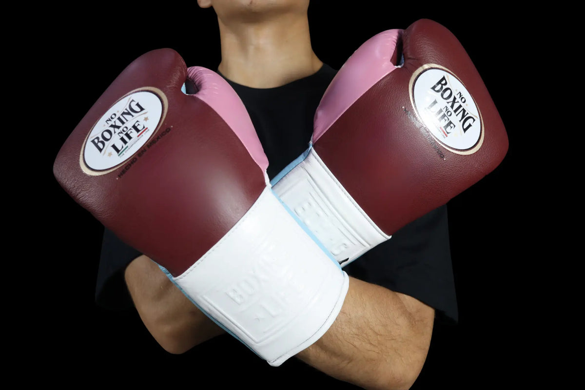 No Boxing No Life Boxing Gloves Burgundy Blush