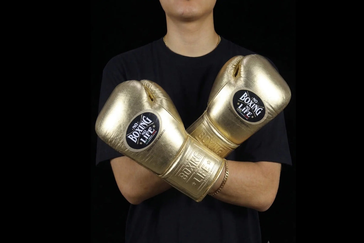 No Boxing No Life Boxing Gloves Gold