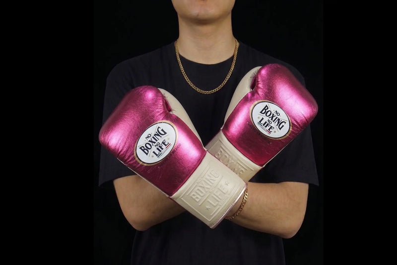 No Boxing No Life Boxing Gloves Pink Champagne