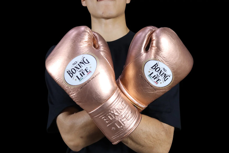 No Boxing No Life Boxing Gloves Rose Bronze