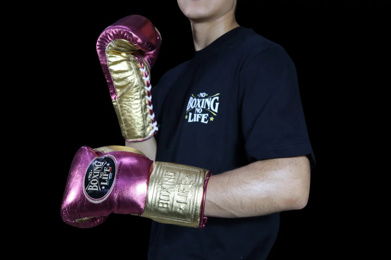 No Boxing No Life Boxing Gloves Rose & Gold