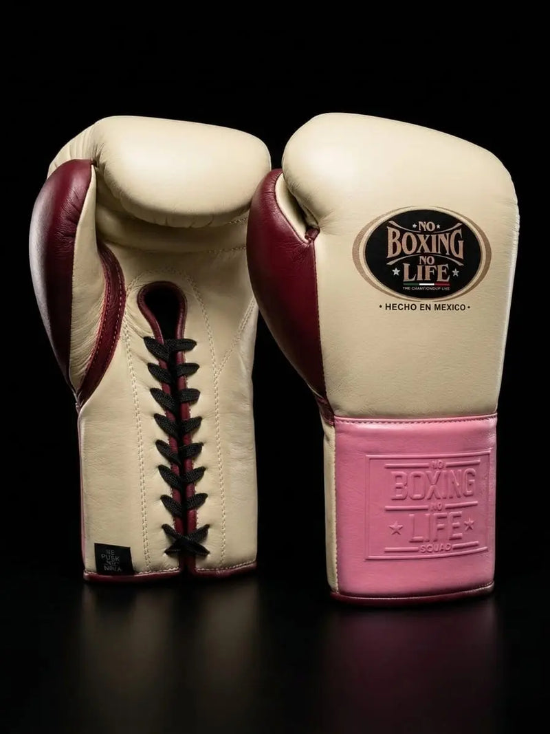 No Boxing No Life Boxing Gloves Vintage Rosa Edition Special