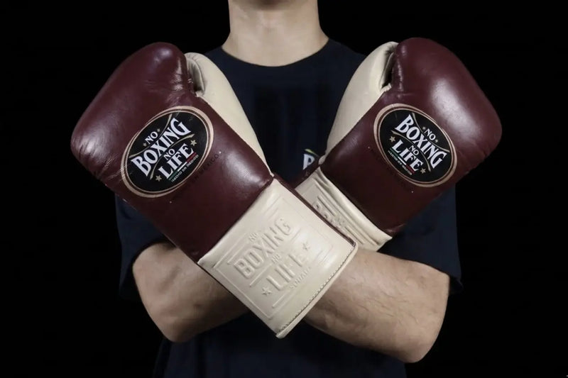 No Boxing No Life Boxing Gloves Burgundy